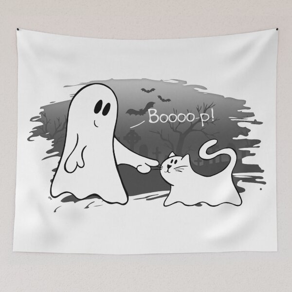 Item preview, Boooo-p! - Grey (Gray) designed and sold by FlyingDodo.