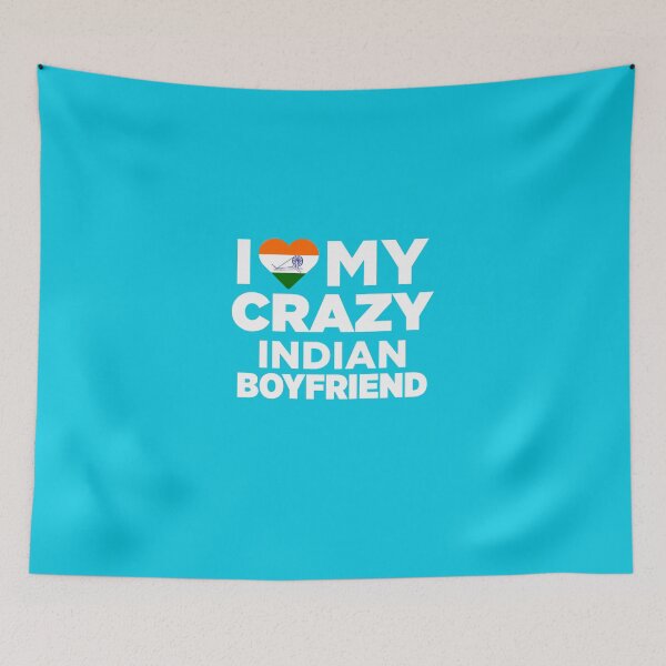 Item preview, I Love My Crazy Indian Boyfriend Cute India Native T-Shirt designed and sold by AlwaysAwesome.