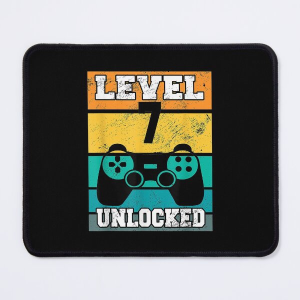 Item preview,  Level Unlocked Years Old Retro 80s 7th Birthday Gamer designed and sold by eaedith33.