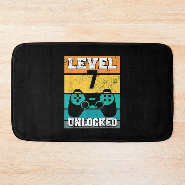 Item preview,  Level Unlocked Years Old Retro 80s 7th Birthday Gamer designed and sold by eaedith33.