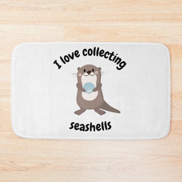 Item preview, I love collecting seashells Otter designed and sold by rosendosen.