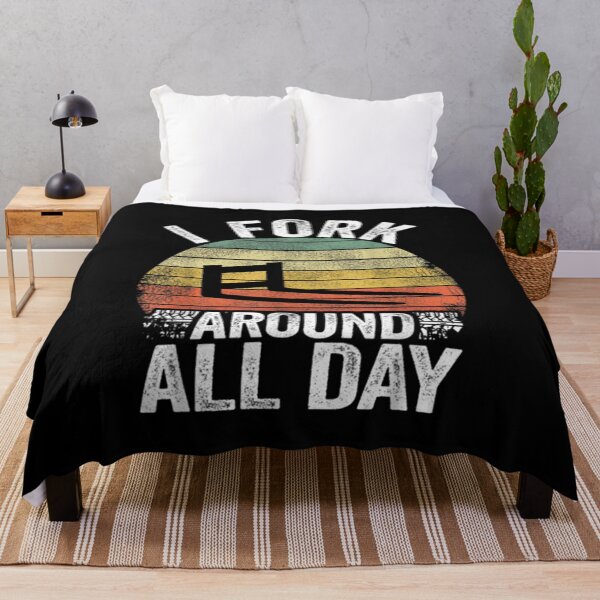 Item preview,  Fork Around All Day Vintage Retro Funny designed and sold by bonytmrz.