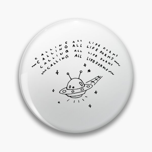 Item preview, Calling All Lifeforms! Doodle Black Outline designed and sold by lineartdesigns.