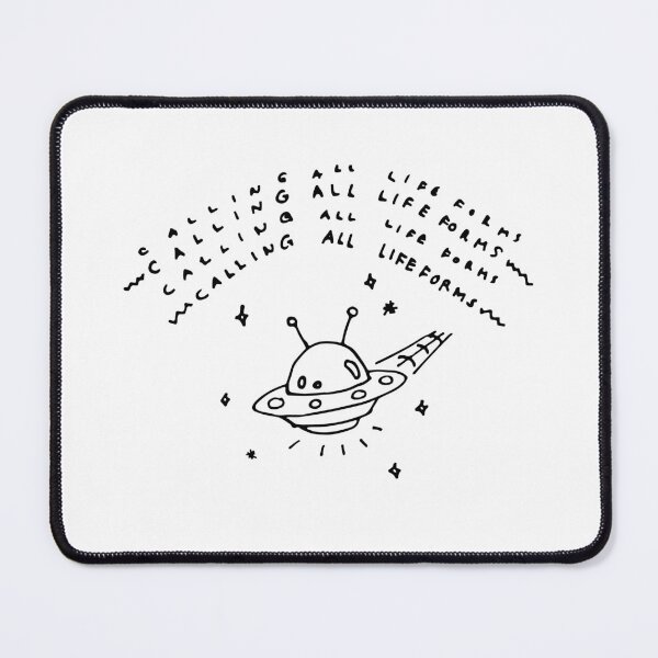 Item preview, Calling All Lifeforms! Doodle Black Outline designed and sold by lineartdesigns.