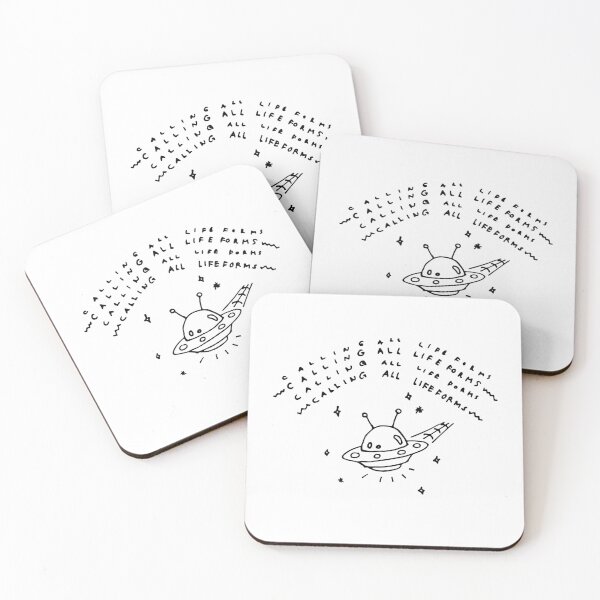 Item preview, Calling All Lifeforms! Doodle Black Outline designed and sold by lineartdesigns.