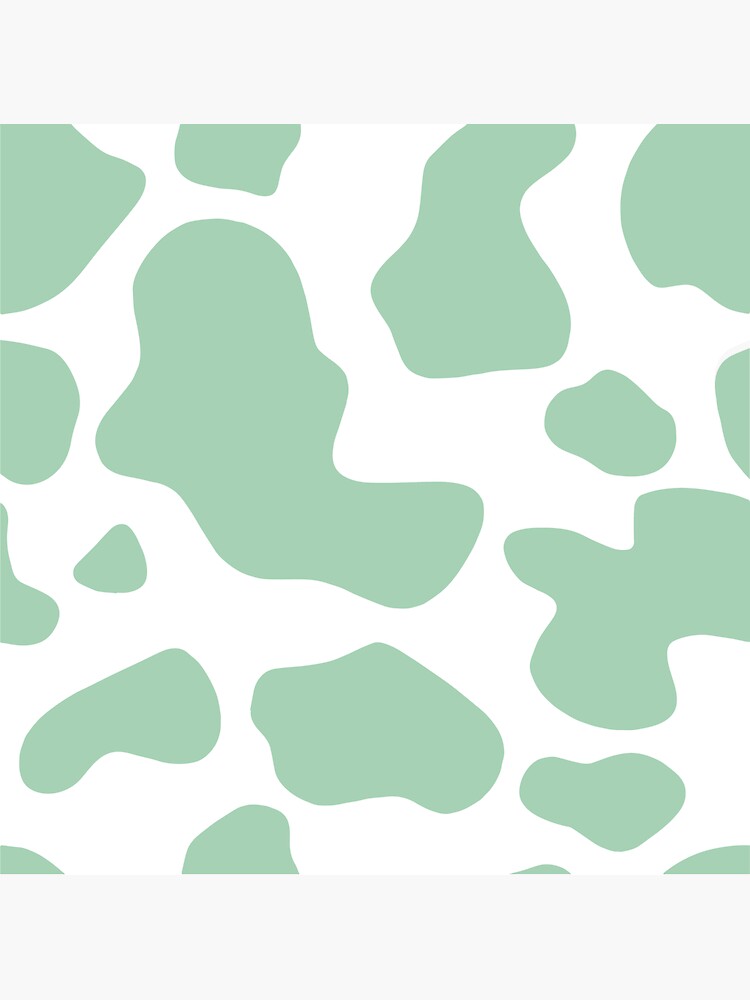 "green cow print aesthetic " Sticker for Sale by bubbledesign20 Redbubble