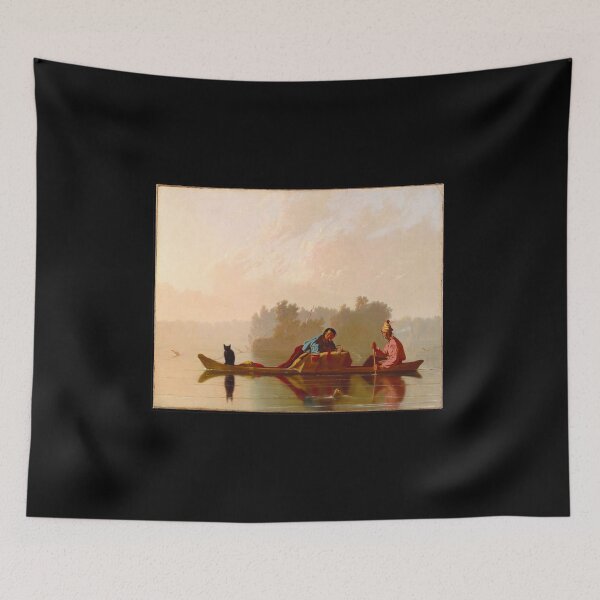 Item preview, Fur Traders Descending The Missouri by George Caleb Bingham designed and sold by mareabello.