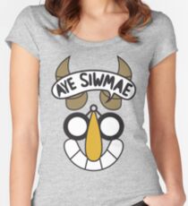 Aye Siwmae - Helm of Goofy Smiles Women's Fitted Scoop T-Shirt