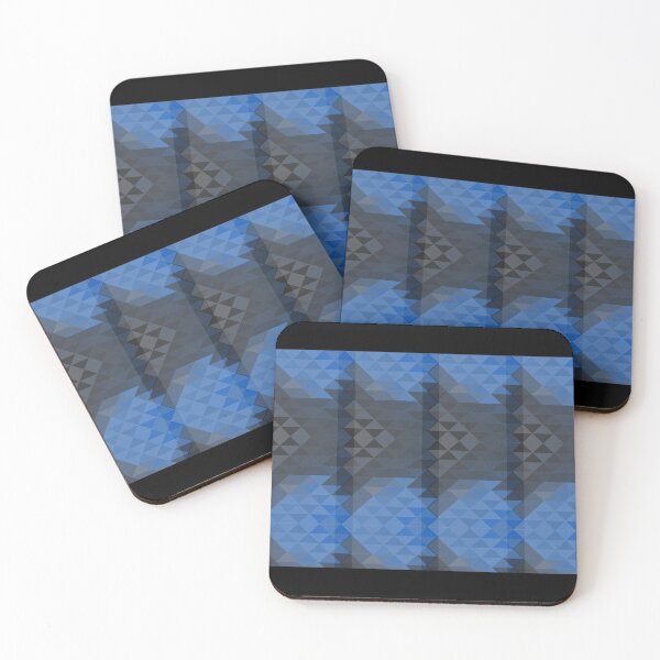 Item preview, Black and Blue Gradient Geometric Seamless Pattern designed and sold by Digitalme Designs.