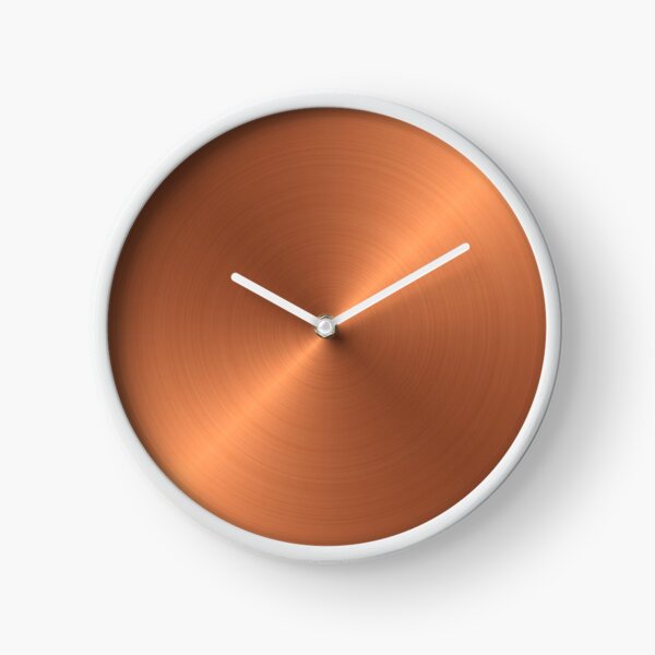 Brushed Copper Clock