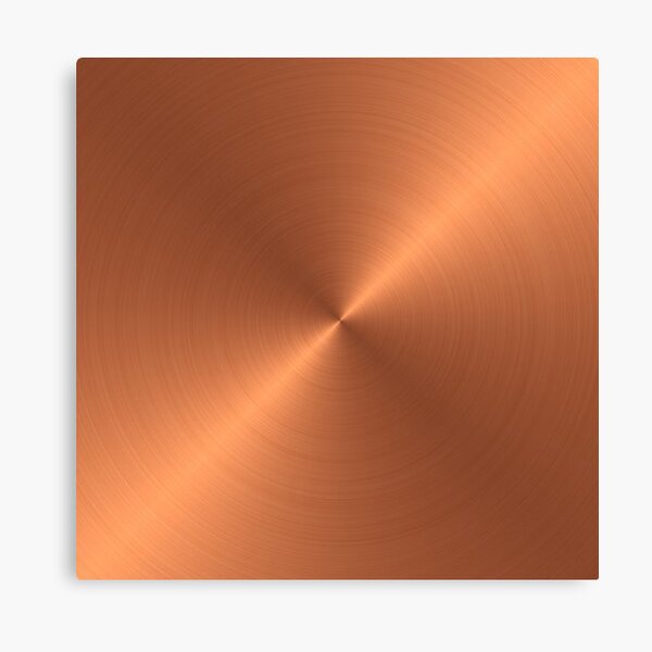 Brushed Copper Canvas Print
