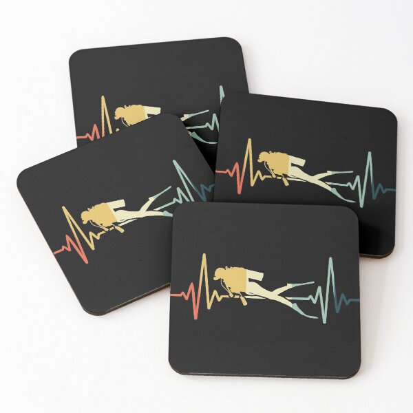 Item preview, Scuba Diving Heartbeat Vintage designed and sold by NgocLanDesign.