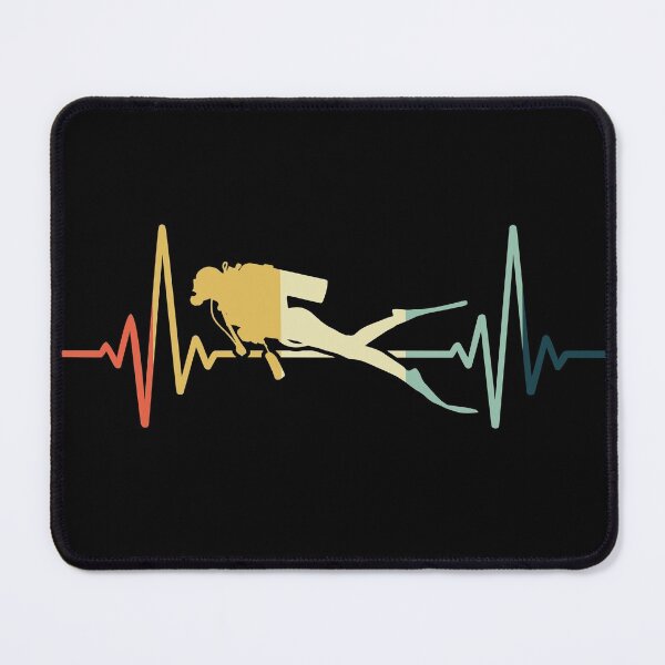 Item preview, Scuba Diving Heartbeat Vintage designed and sold by NgocLanDesign.