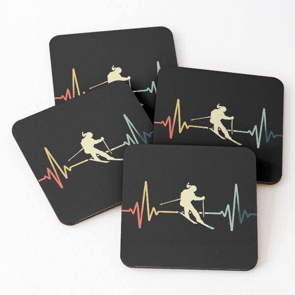 Item preview, Skiing Heartbeat Vintage designed and sold by NgocLanDesign.