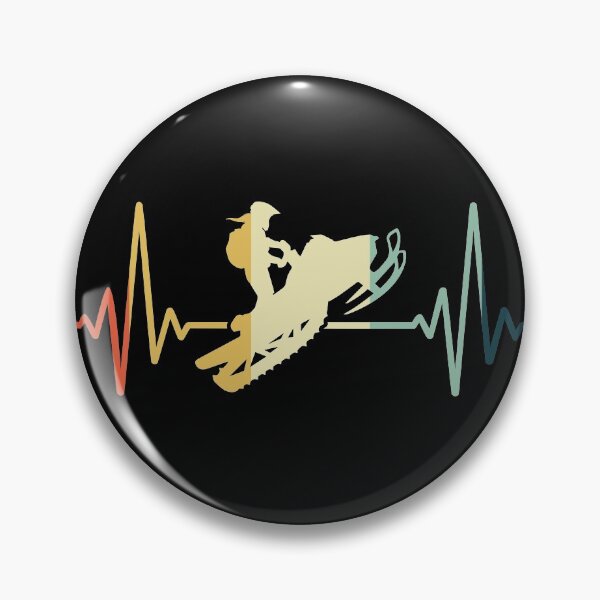 Item preview, Snowmobile Heartbeat Vintage designed and sold by NgocLanDesign.