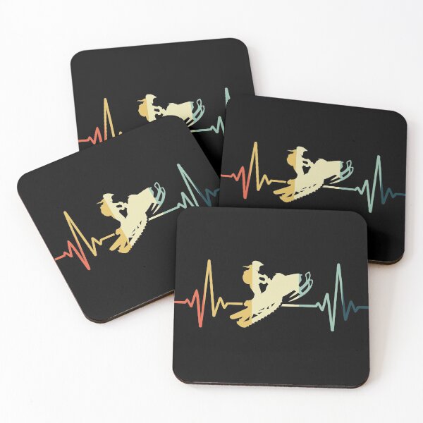 Item preview, Snowmobile Heartbeat Vintage designed and sold by NgocLanDesign.