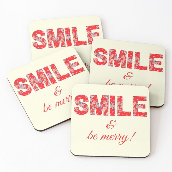 Item preview, Happy & cheerful slogan for happiness floral rose themed designed and sold by TheSeasonalYard.