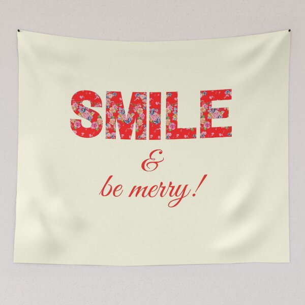 Item preview, Happy & cheerful slogan for happiness floral rose themed designed and sold by TheSeasonalYard.