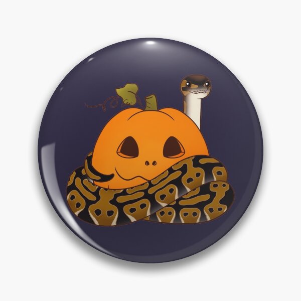 Item preview, Normal Ball Python Halloween Theme! Ball Python and Pumpkin designed and sold by anacecilia.