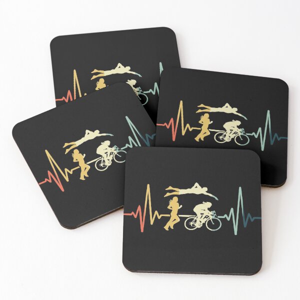 Item preview, Triathlon Heartbeat Vintage designed and sold by NgocLanDesign.