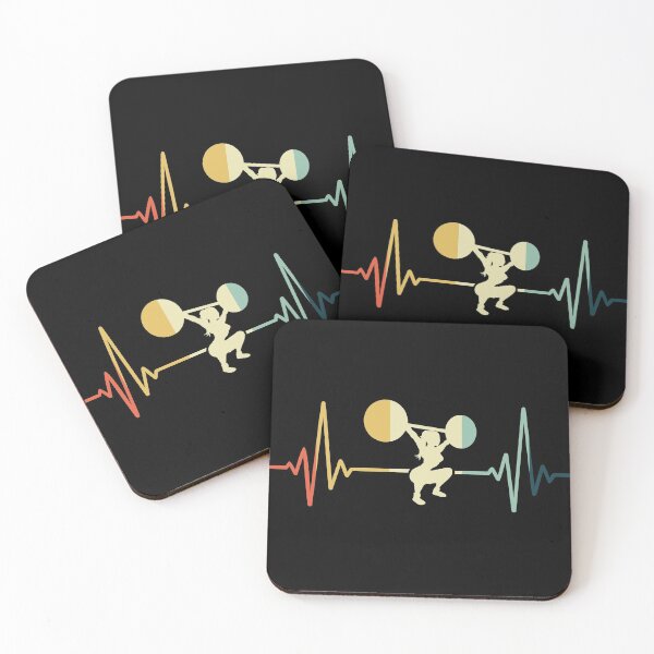 Item preview, Weightlifting Heartbeat Vintage designed and sold by NgocLanDesign.