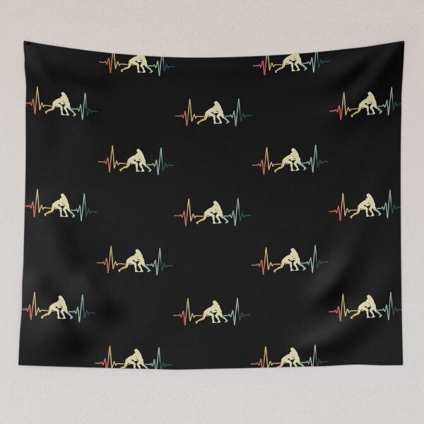 Item preview, Wrestling Heartbeat Vintage designed and sold by NgocLanDesign.