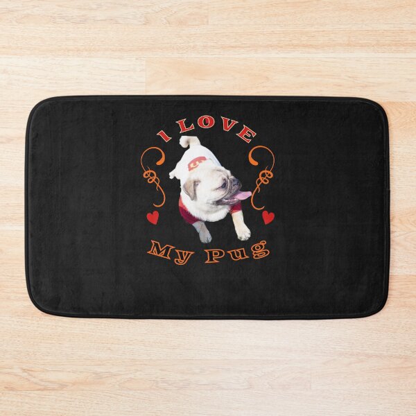 Item preview, I Love My Pug Puppy Dog Furbaby Pet K9 Bestfriend designed and sold by SummerRobert.