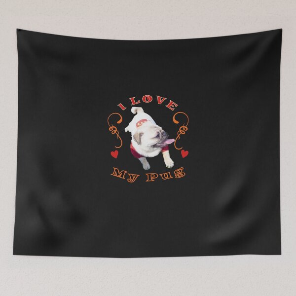 Item preview, I Love My Pug Puppy Dog Furbaby Pet K9 Bestfriend designed and sold by SummerRobert.