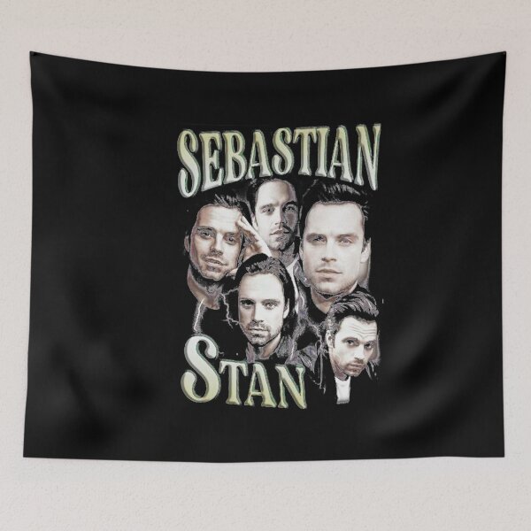 Item preview, Sebastian Stan Blankets  sebastian stan 2021 Stickers  sebastian stan Retro father Blanket designed and sold by DonteScareIrvie.