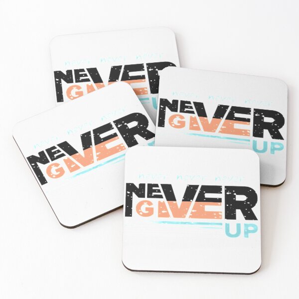 Item preview, Never Give Up Motivational Saying Quote - Motivational designed and sold by AR Studios.