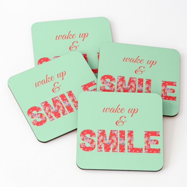 Item preview, Happy cheerful morning quote slogan floral rose themed designed and sold by TheSeasonalYard.