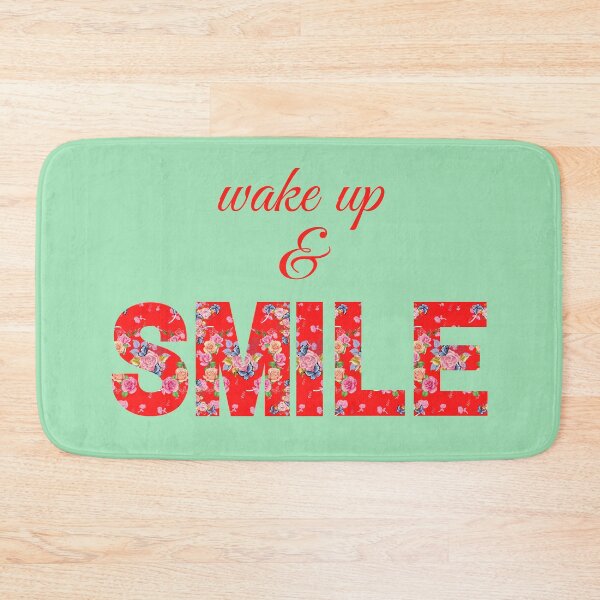 Item preview, Happy cheerful morning quote slogan floral rose themed designed and sold by TheSeasonalYard.
