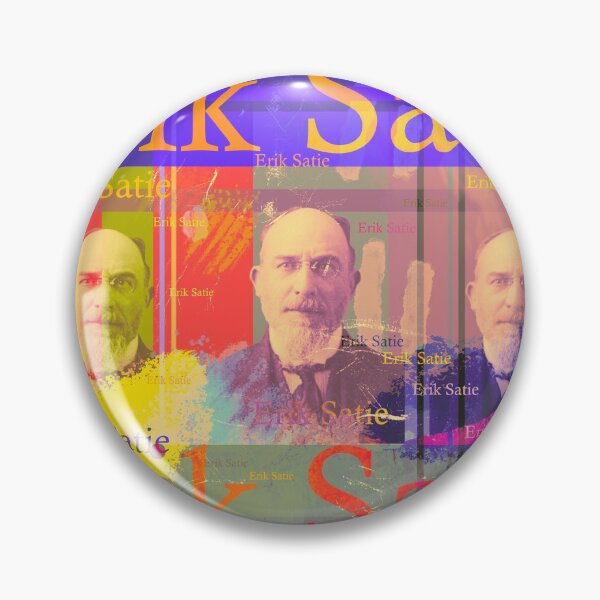 Item preview, Musician Erik Satie, aesthetic portrait designed and sold by Mauswohn.