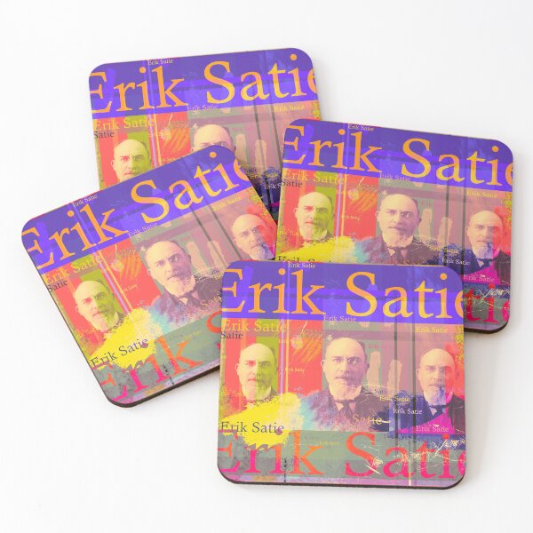 Item preview, Musician Erik Satie, aesthetic portrait designed and sold by Mauswohn.