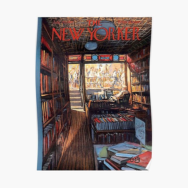 New Yorker Library Poster  Poster
