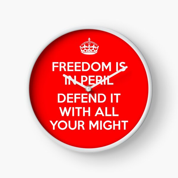 Freedom is in Peril Clock