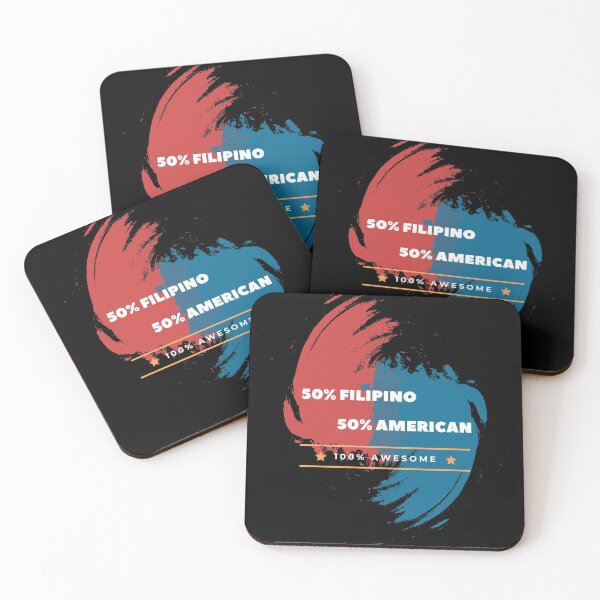 Item preview, 50% Filipino, 50% American, 100% Awesome designed and sold by The Cultured  Noodle.