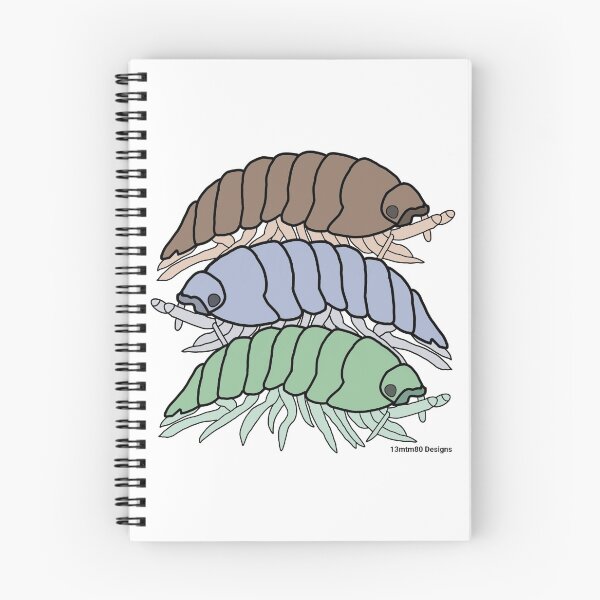 Item preview, 3 Pill Bugs (white) designed and sold by 13mtm80-Designs.