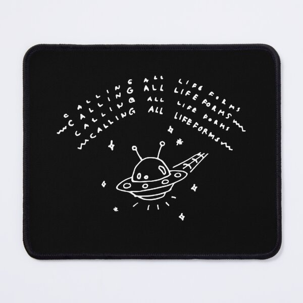 Item preview, Calling All Lifeforms! Doodle White Outline designed and sold by lineartdesigns.