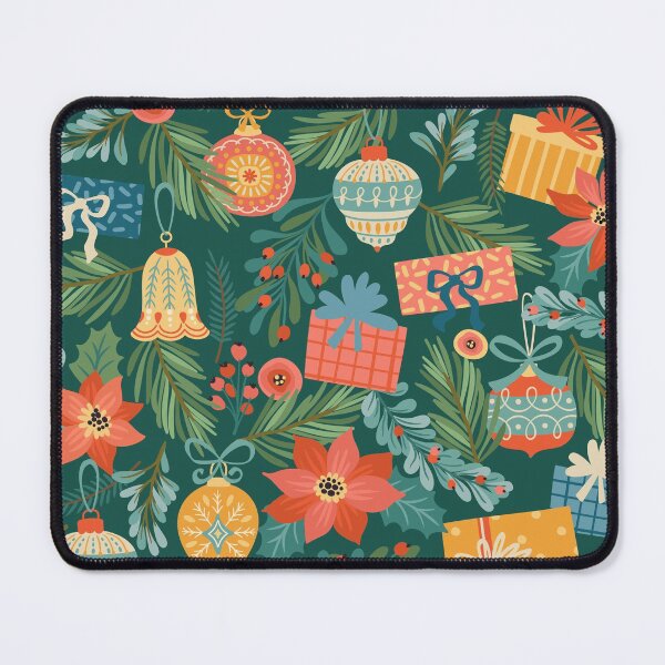 Item preview, Retro Cartoon Christmas Fantasy Pattern designed and sold by nouveaudecor.