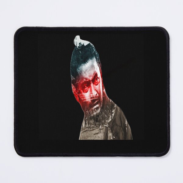 Item preview, Red face Toshihiro Mifune Akira Kurosawa poster designed and sold by KatheSera2025.