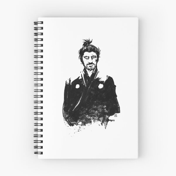 Item preview, Black Toshihiro Mifune Akira Kurosawa poster designed and sold by KatheSera2025.
