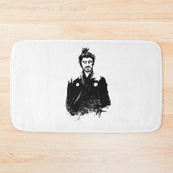 Item preview, Black Toshihiro Mifune Akira Kurosawa poster designed and sold by KatheSera2025.