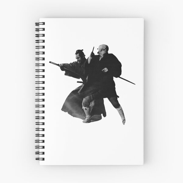 Item preview, Yojimbo combat black two samurai Akira Kurosawa poster designed and sold by KatheSera2025.