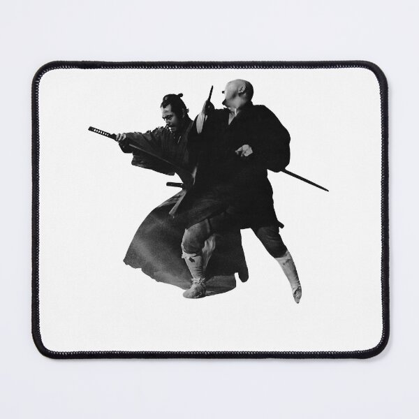 Item preview, Yojimbo combat black two samurai Akira Kurosawa poster designed and sold by KatheSera2025.