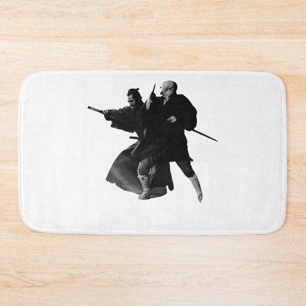 Item preview, Yojimbo combat black two samurai Akira Kurosawa poster designed and sold by KatheSera2025.