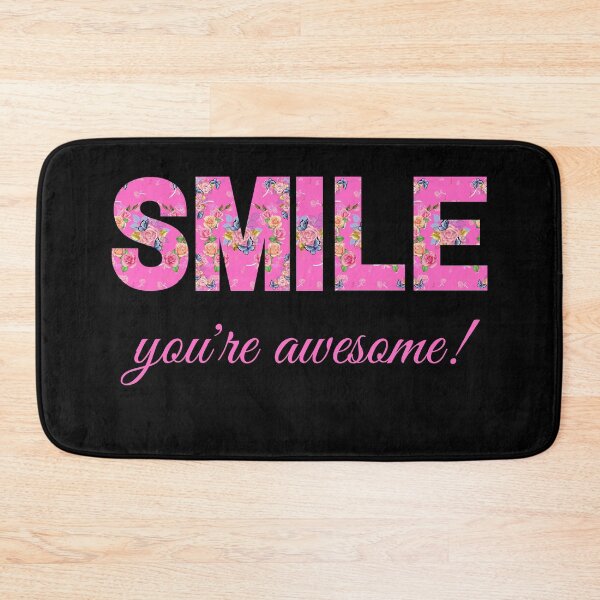 Item preview, motivational cheerful quote for happiness floral rose butterflies designed and sold by TheSeasonalYard.