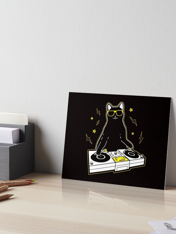 DJ Cat | Art Board Print