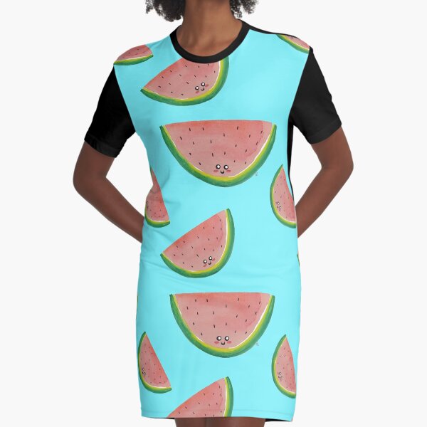 T-Shirt 3D Printed Watercolor Kiwi Fruit and Watermelon Slices Summer Casual Tees T-Shirt 3D Printed Watercolor Kiwi Fruit and Watermelon Slices Summer Casual Tees