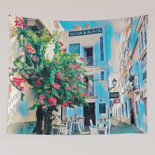 Item preview, Streets of Malaga designed and sold by Sofia-Draws.